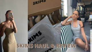 SKIMS TRYON HAUL \u0026 REVIEW | OUTDOOR BASICS 2 COLLECTION + SOFT LOUNGE COLLECTION FT. DOSSIER