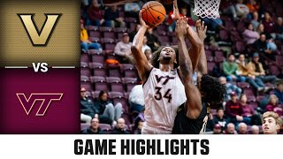 Vanderbilt vs. Virginia Tech Game Highlights | 2024-25 ACC Men's Basketball