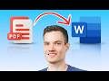 How to Convert PDF to Word in Seconds (No Extra Software Needed!)