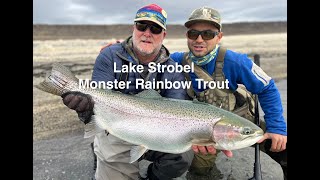 Lake Strobel Monster Rainbow Trout Lago Strobel Jurassic Lake Flyfishing