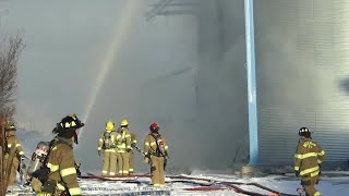 Raw Video: Belgrade structure fire (February 4, 2022)