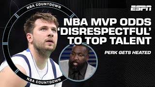 'IT'S DISRESPECTFUL!' 👀 - Perk on Jokic's MVP odds vs. Luka, Brunson & Ant-Man 😳 | NBA Countdown