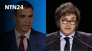 Sánchez responde a Milei por calificar a su esposa y primera dama de España de "mujer corrupta"