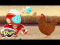 Chicken Chaos: Space Ranger Roger's Fast-Feathered Round-Up! | Funny Kids Cartoon Video