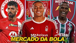 🧐 MERCADO DA BOLA | Liverpool de olho em Murillo, West Ham quer Jhon Arias, Pablo Marí no Inter E+!