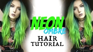 Neon Ombre Hair Tutorial