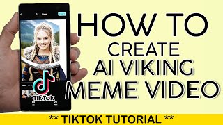 How to Create Viking AI Video on Tiktok | Viking Template Capcut 2025