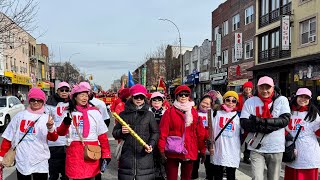 布碌崙華人社區服務中心攜寇頓與莊文怡辦慶祝蛇年大遊行.Brooklyn Chinese Community Snake year parade Colton and Zhuang Wenyi