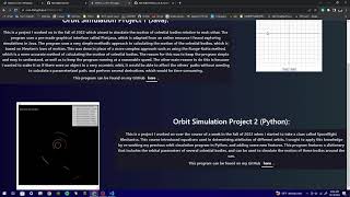 Orbit Simulation with Python project