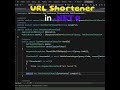 URL Shortener in .NET 9 – Quick Overview