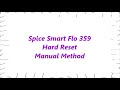 spice smart flo 359 hard reset and forgot password recovery factory reset