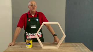 How To Make D.I.Y. Honeycomb Floating Wall Shelves - D.I.Y. At Bunnings