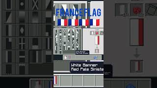 Flag of France in Minecraft #minecraft #shorts #france