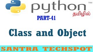 #41 Python With OOPs Tutorial in Tamil | Class and Object in Python