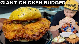 GIANT CHICKEN BURGER - KALMADONG MUKBANG | Pimp Ur Food | Tipsy D