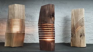 Home decor DIY easy 📏🏵🖍 |  How to make amazing wooden lamp 🔆⚜
