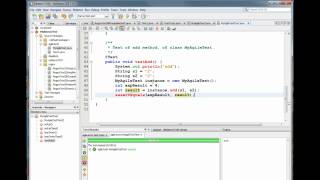 Working with JUNIT in NetBeans