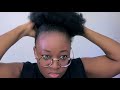 how to get a big afro puff on short natural hair ft. sensationnel instant pony