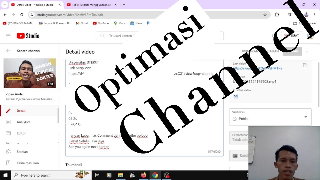 Optimasi Channel Youtube