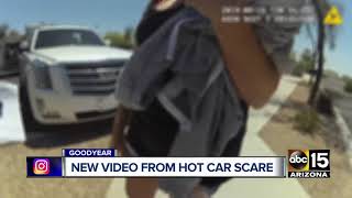 Body camera video shows Goodyear police questioning mother who left her baby in a hot car