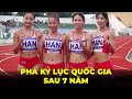 Ngả mũ với màn phối hợp nhuần nhuyễn của các nữ chân chạy Hà Nội ở 4X200m ẵm 25 triệu