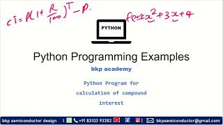 011: calculate compound interest and algebra expression python program