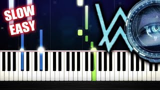 Alan Walker - The Spectre - SLOW EASY PianoTutorial by PlutaX