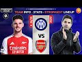 Inter Milan vs Arsenal - Arsenal's Potential Lineup - Champions League 2024/25 - UCL