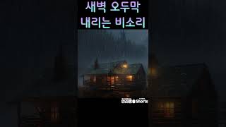 🔊82 잠들기 전 듣는 소리 🪔🎧 136 생성된 오두막에 내리는 비소리 ☔💧 #한라뽕TV #HanraBBongTV #shorts