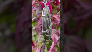 Natural Labradorite Buddha Silver Pendant