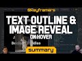Text Outline & Image Reveal on Hover | SUMMARY from Image Hover Navigation | @keyframers 3.12.3