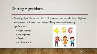Computer Science Lesson 2 Algorithms Part 2 The Insertion Sort