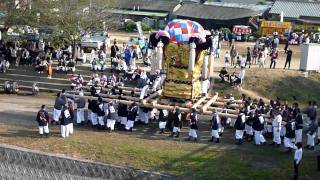 2010飯積神社祭礼　渦井川河川敷