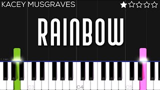 Kacey Musgraves - Rainbow | EASY Piano Tutorial