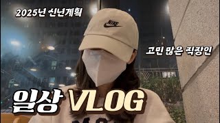 직장인 VLOG | 인사발령 | 2025년 계획 | 휴가내고 병원투어 | 힐링하며 주말보내기 | 일상 브이로그