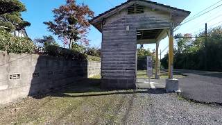 熊本電気鉄道 打越駅 構内映像【全線全駅】／過去のものとなった風景、開業時からの古びた駅舎が特徴的であった駅 2016.12.11