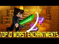 Top 10 WORST Minecraft Enchantments! [1.17]