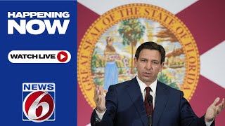 Gov. Ron DeSantis holds news conference in Polk County