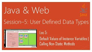 Default Values of Instance Variables | Calling Non-Static Methods | Java