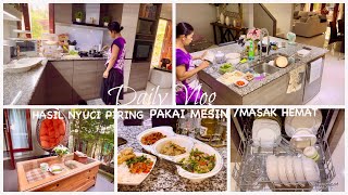 Aktivitas keseharian ibu rumah tangga di rumah, Review mesin pencuci piring, lanjut masak sederhana