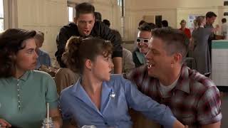 Marty Fights Biff to Save Lorraine in School Cafeteria - Back To The Future (1985) - Clip HD Scene