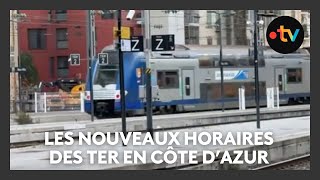 Nouveaux horaires TER sur les rails en Côte d'Azur