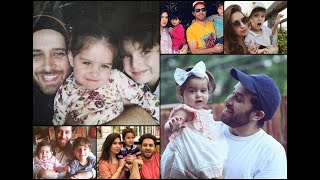 Handsome Hunk Actor Haroon Shahid With His Extremely Cute Children And Wife