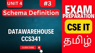 Schema Definition in Data Warehousing - Unit 4 | CCS341 Anna University Tutorial Series