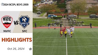 BCSPL Boys 2009 NVFC vs Surrey FC (Highlights) 2024-10-26