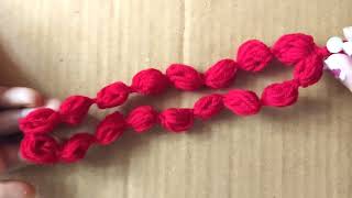 Crochet garland mala for beginners