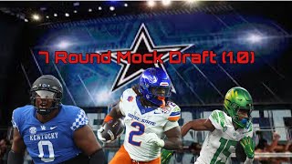 Dallas Cowboys 2025 7 Round Mock Draft (1.0)