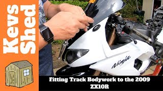 2009 Kawasaki ZX10R, Part 3 of 3 - Fitting Track Only Bodywork and Light Removal