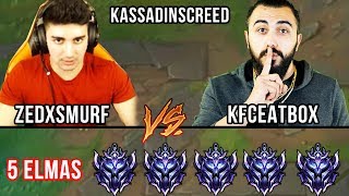 EN ZOR CHALLENGE! ZEDXSMURF / KFCEATBOX ve KASSADINSCREED vs 5 DIAMOND!  LOL PİT