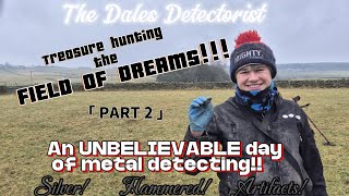 Treasure hunting the field of dreams!! Part 2 of an unbelievable day of metal detecting!!